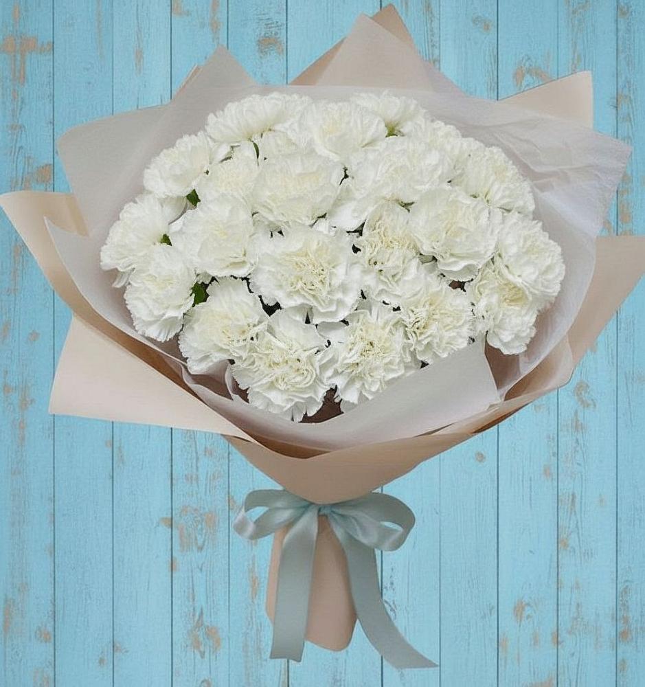 Букет цветов из: Гвоздики в Поселке дома отдыха Бекасово