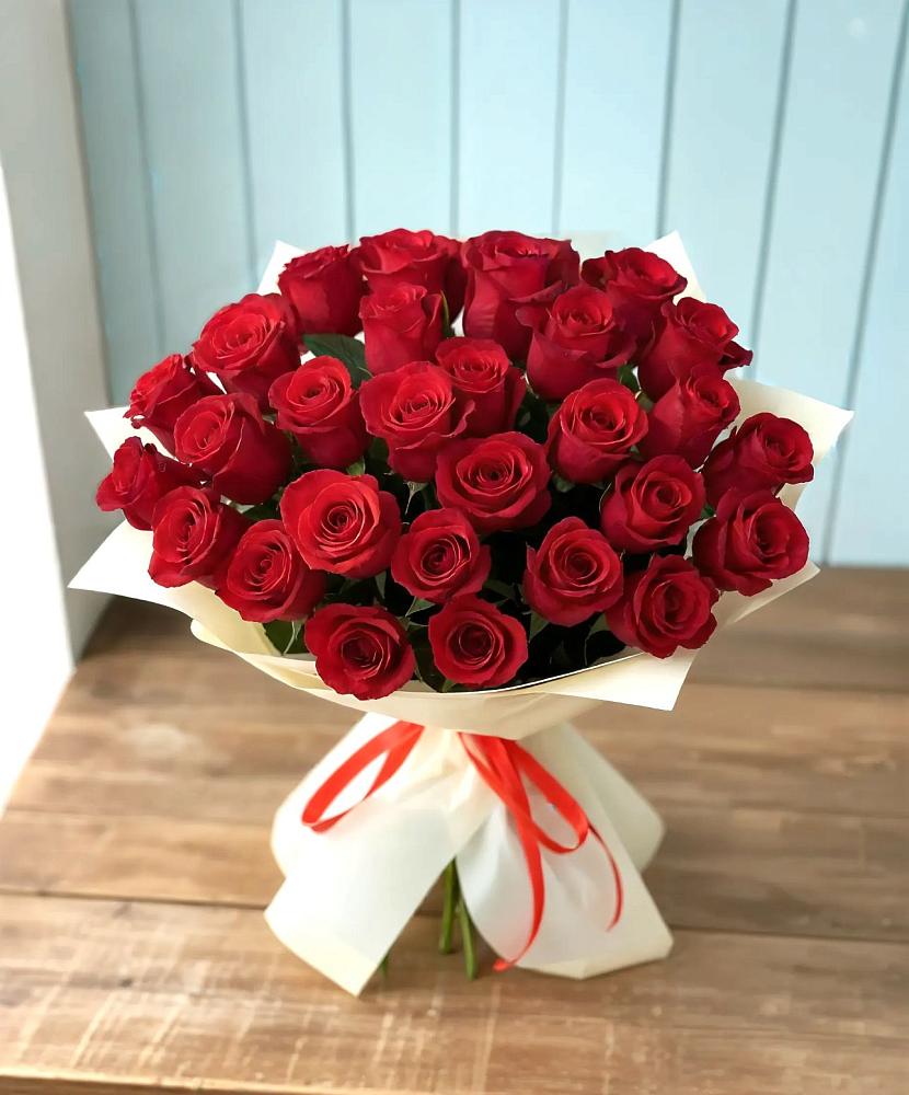 Букет 29 Красных роз в Поселке дома отдыха Бекасово