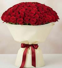 Букет 101 Красная роза Милано в Поселке дома отдыха Бекасово