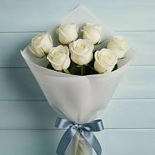 Букет 7 Белых роз Эдлесс Лав #REPLACE_PRED# Поселке дома отдыха Бекасово