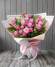 Букет Розовый кустик #REPLACE_PRED# Поселке дома отдыха Бекасово