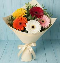 Букет цветов из:  Герберы в Поселке дома отдыха Бекасово