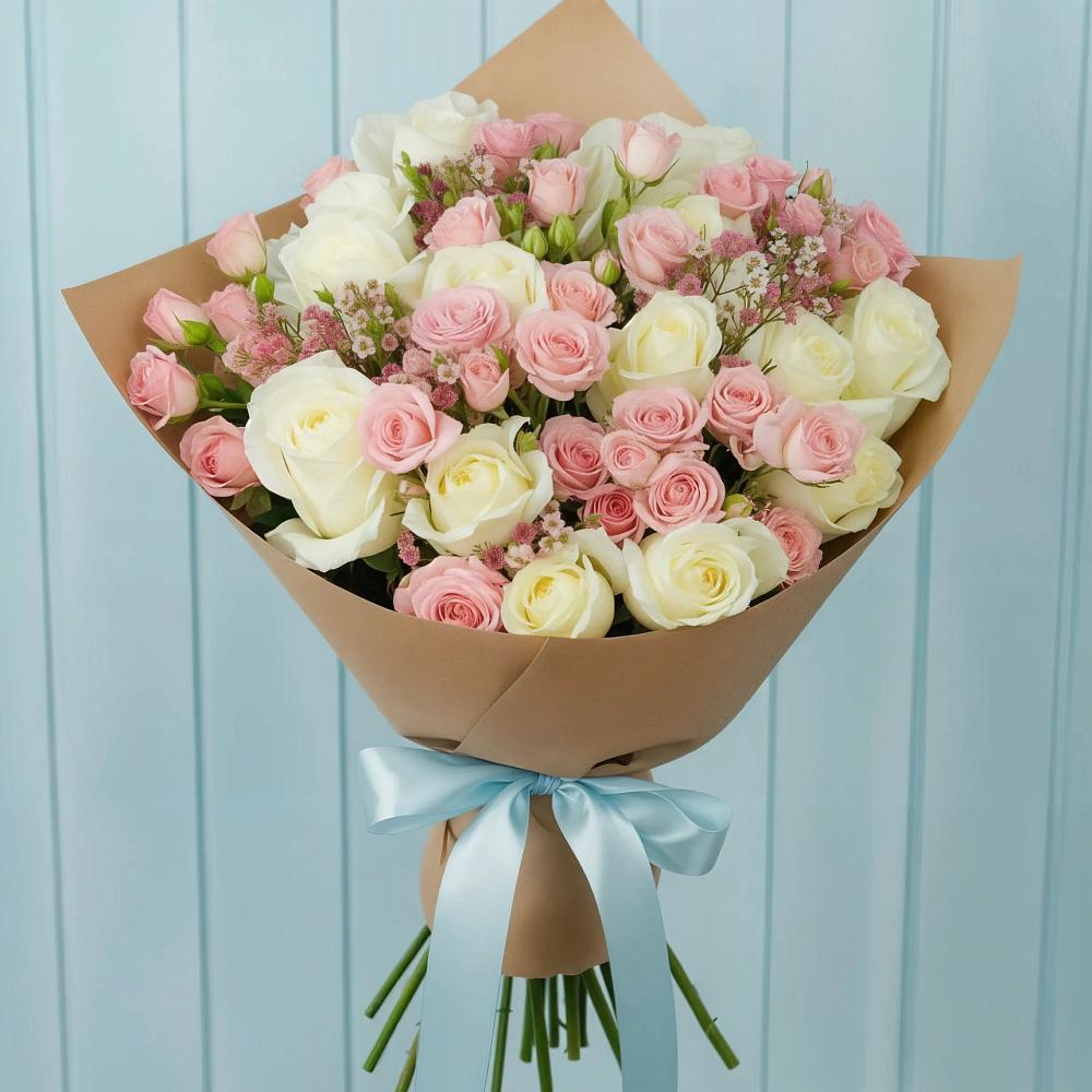 Букет цветов из: Розы в Поселке дома отдыха Бекасово