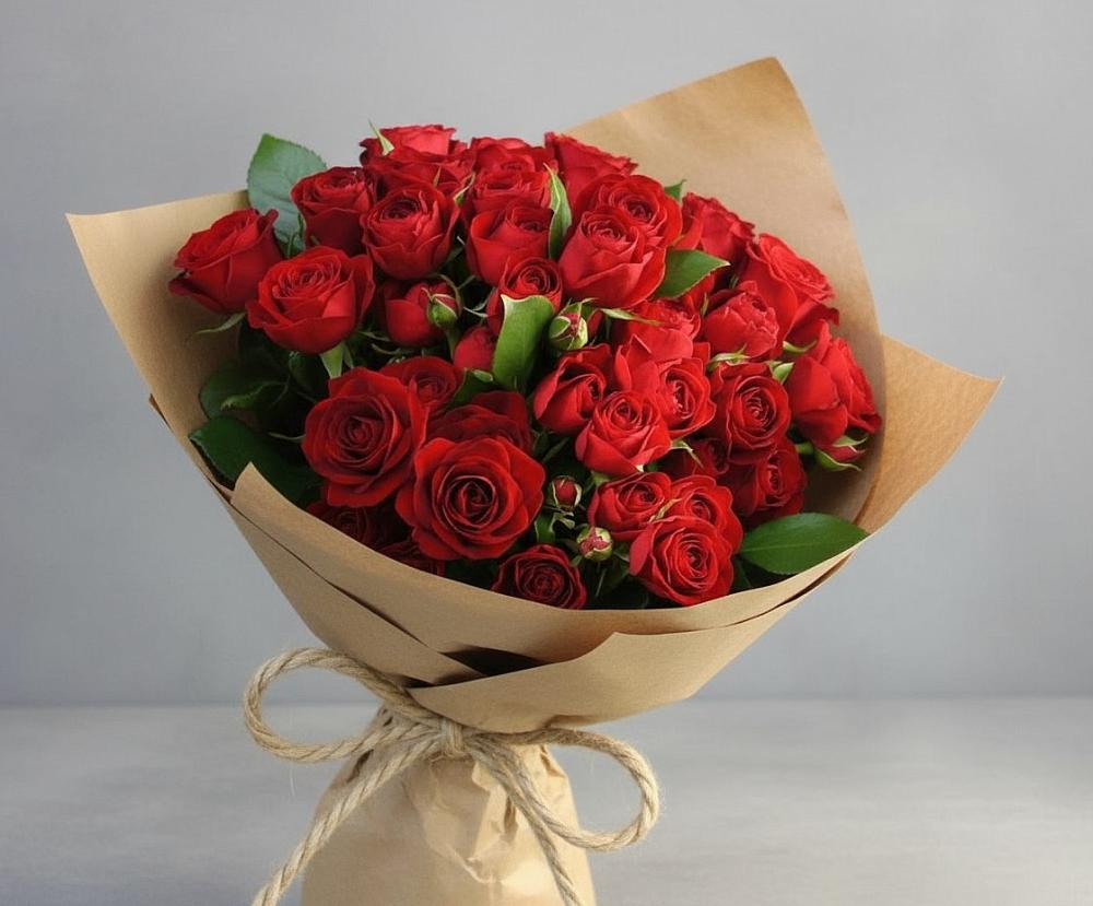 Букет Любовный роман в Поселке дома отдыха Бекасово