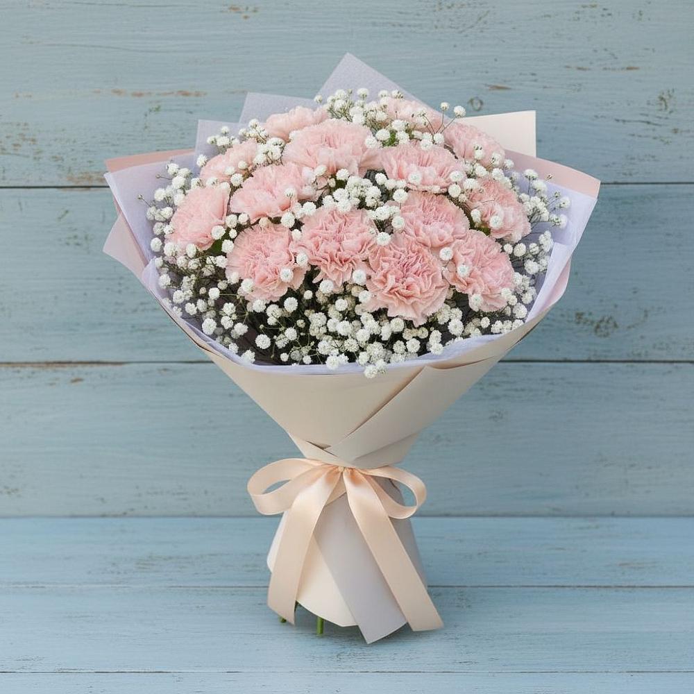 Букет цветов из: Гвоздики в Поселке дома отдыха Бекасово