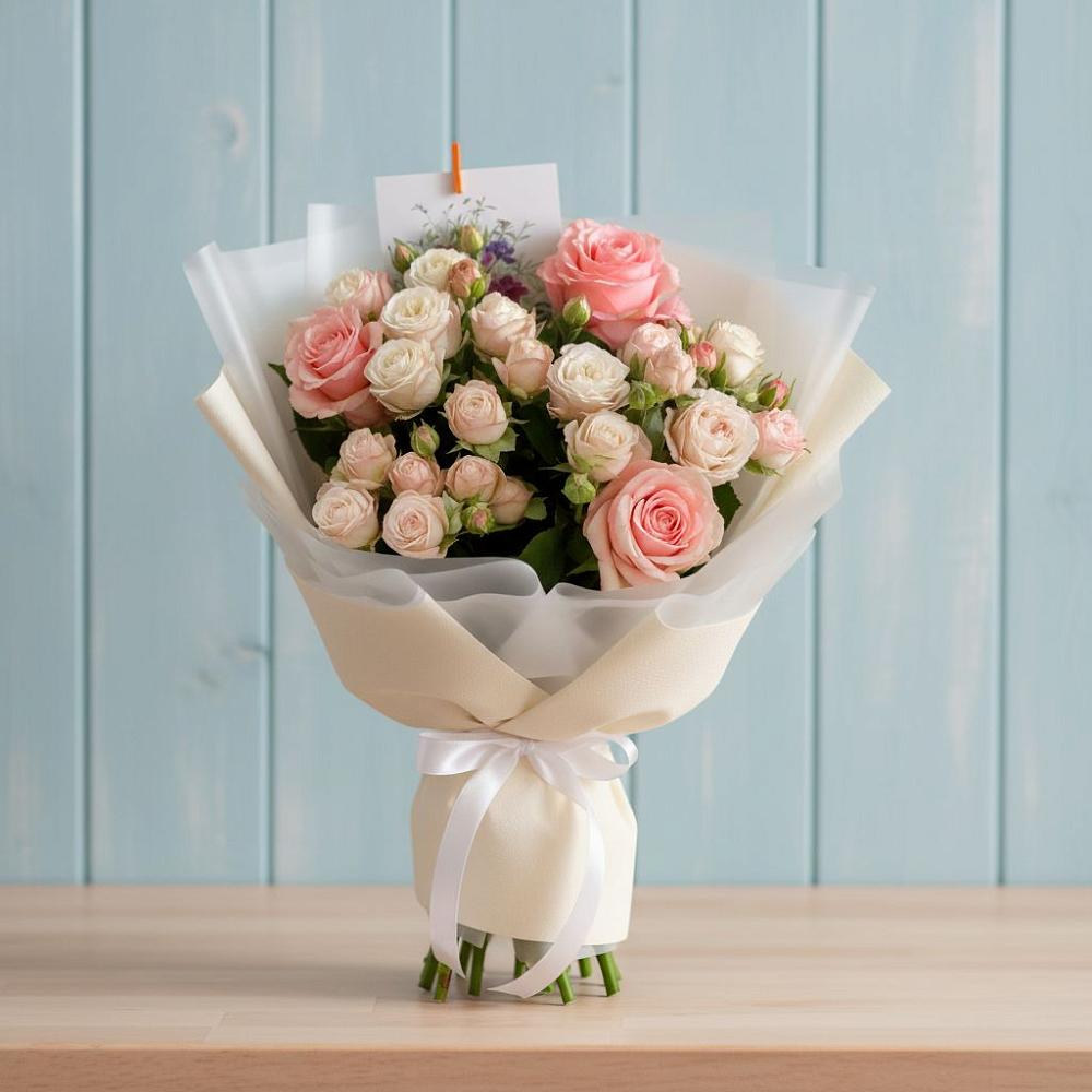 Букет цветов из: Розы в Поселке дома отдыха Бекасово