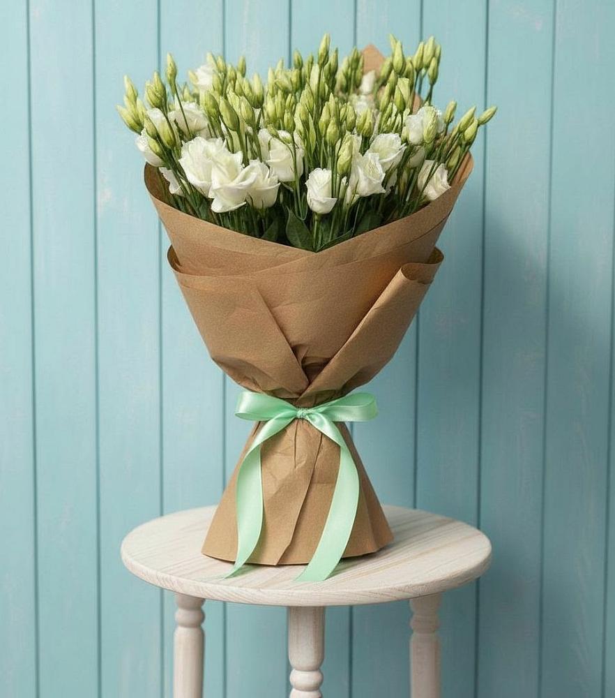 Букет цветов из: Лизиантусы в Поселке дома отдыха Бекасово