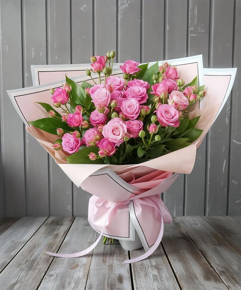 Букет Розовый кустик в Поселке дома отдыха Бекасово