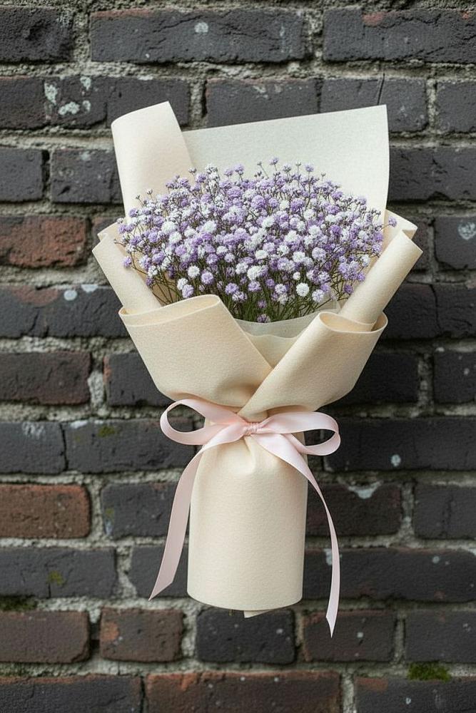 Букет цветов из: Гипсофила в Поселке дома отдыха Бекасово