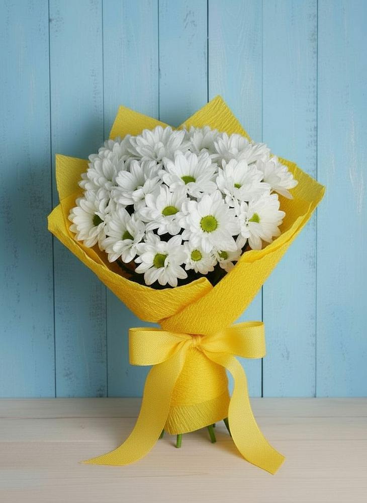 Букет цветов из: Хризантемы в Поселке дома отдыха Бекасово