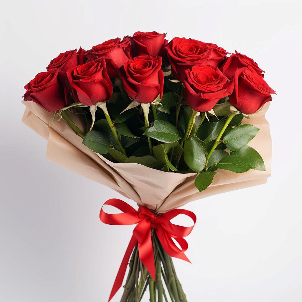 Букет 11 Красных роз Эдлесс Лав в Поселке дома отдыха Бекасово